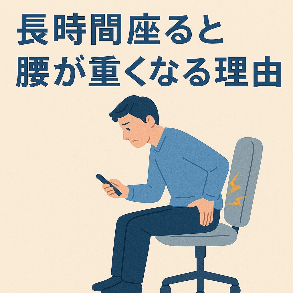 長時間座ると腰が重くなる理由｜整体師が教える予防のコツ