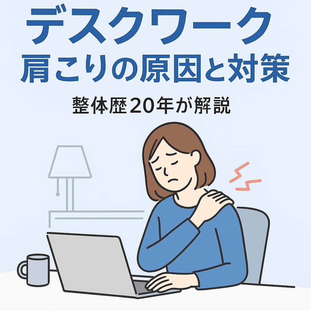 デスクワークで肩がこる理由と簡単対策｜仕事中にできる肩こり解消法