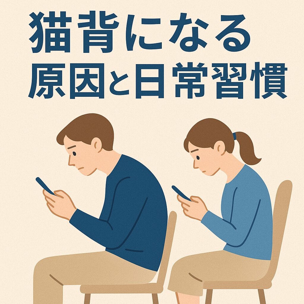 猫背になる原因と日常習慣｜整体師が教える改善の第一歩
