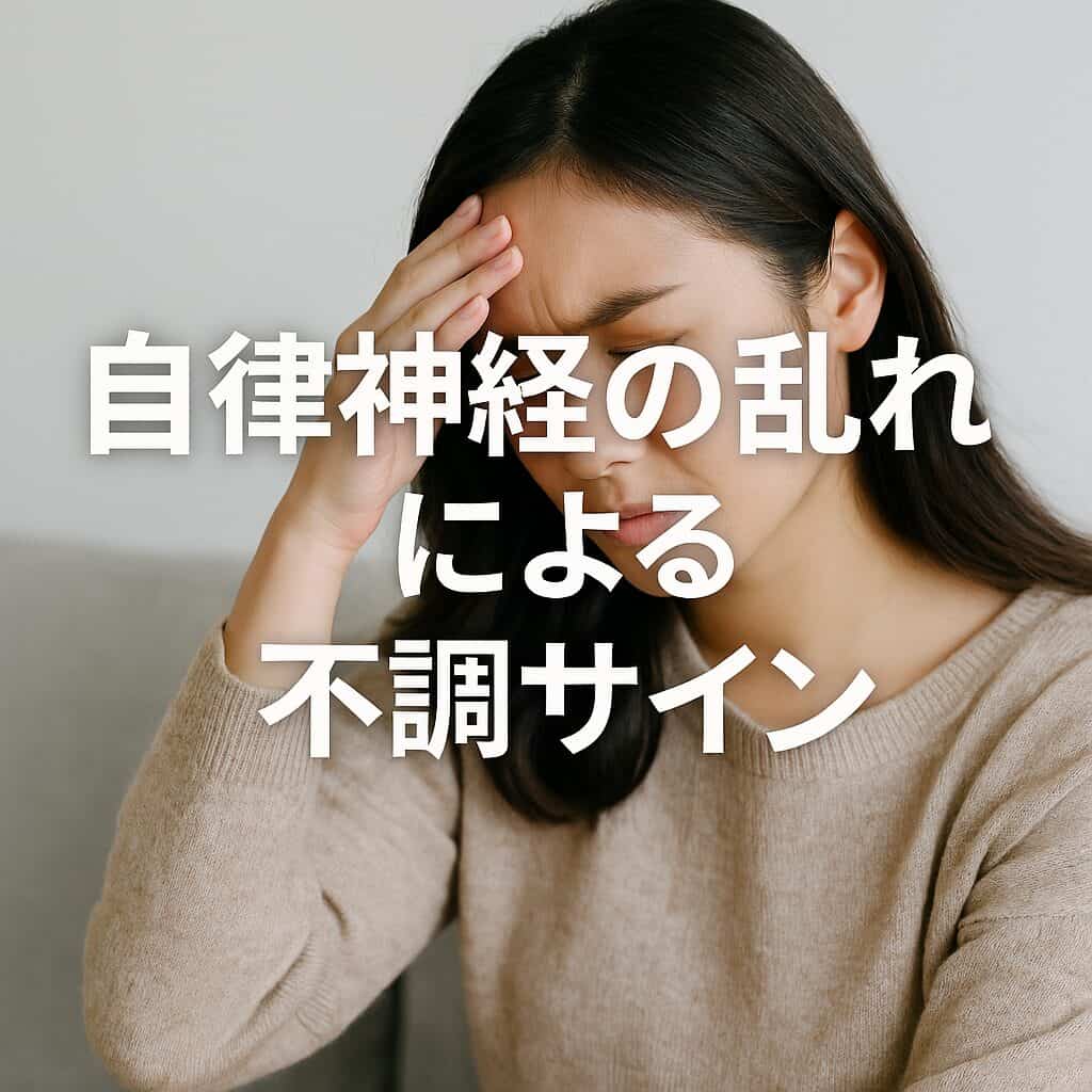 自律神経の乱れによる不調サイン｜体からのSOS