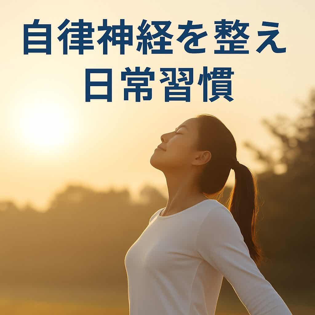 自律神経を整える日常習慣7つ