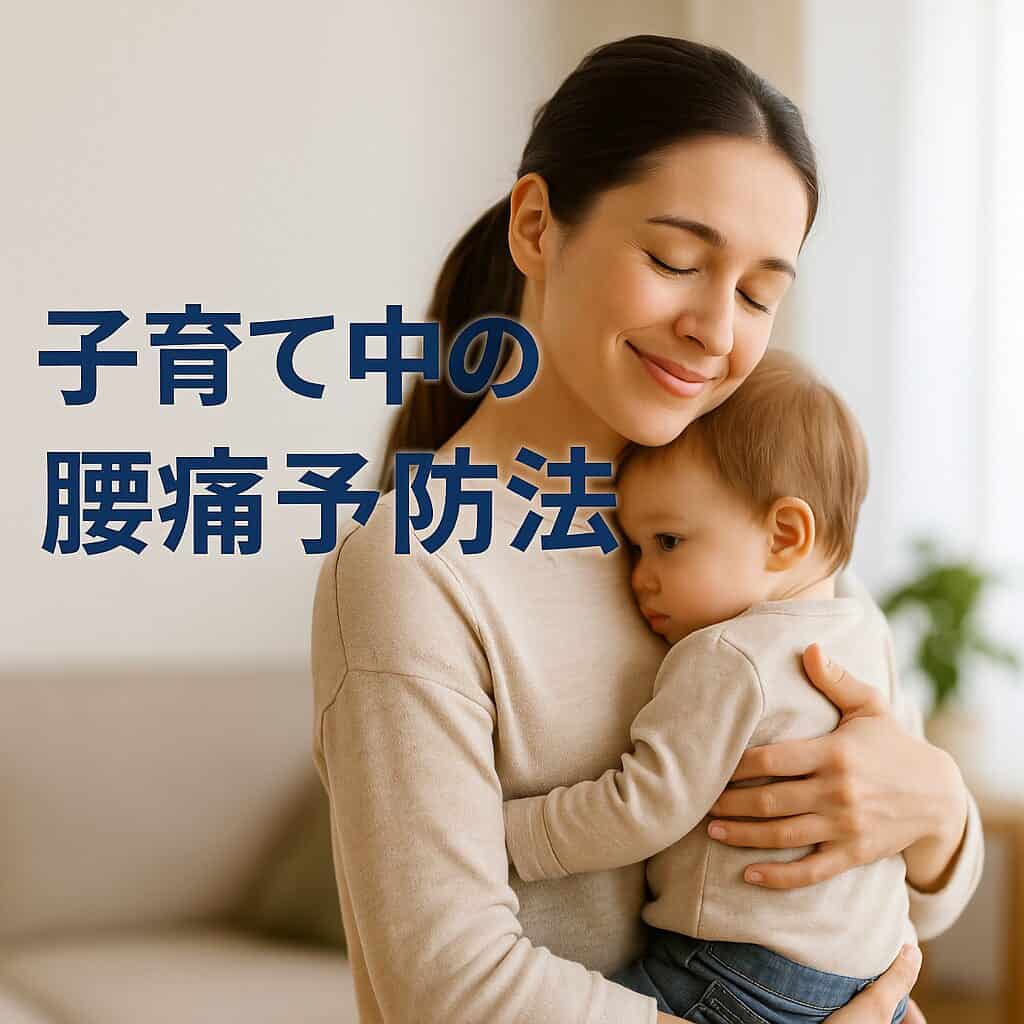 子育て中の腰痛予防法