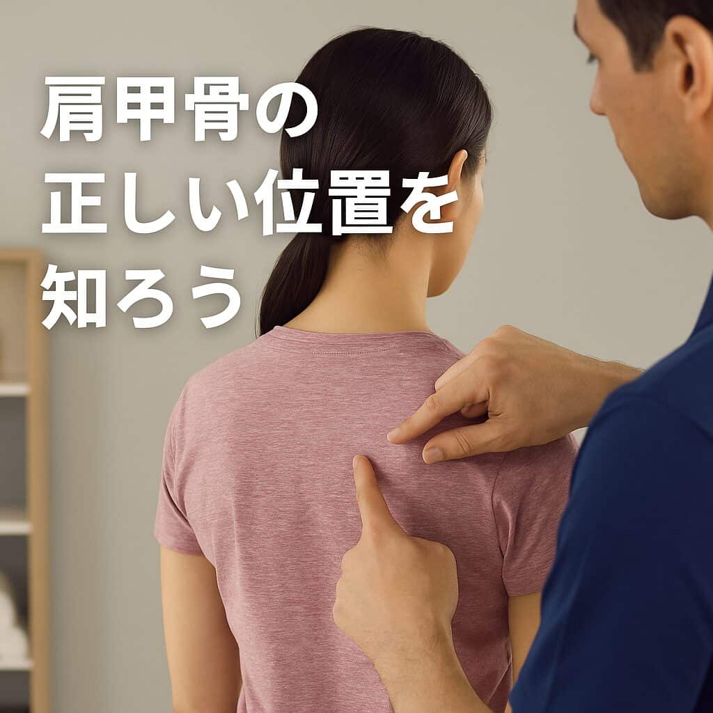 肩甲骨の正しい位置を知ろう