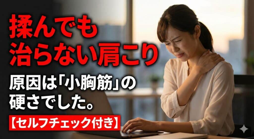 肩甲骨が前に倒れる「前傾」が原因？猫背・巻き肩を根本から治す方法【セルフチェック付】