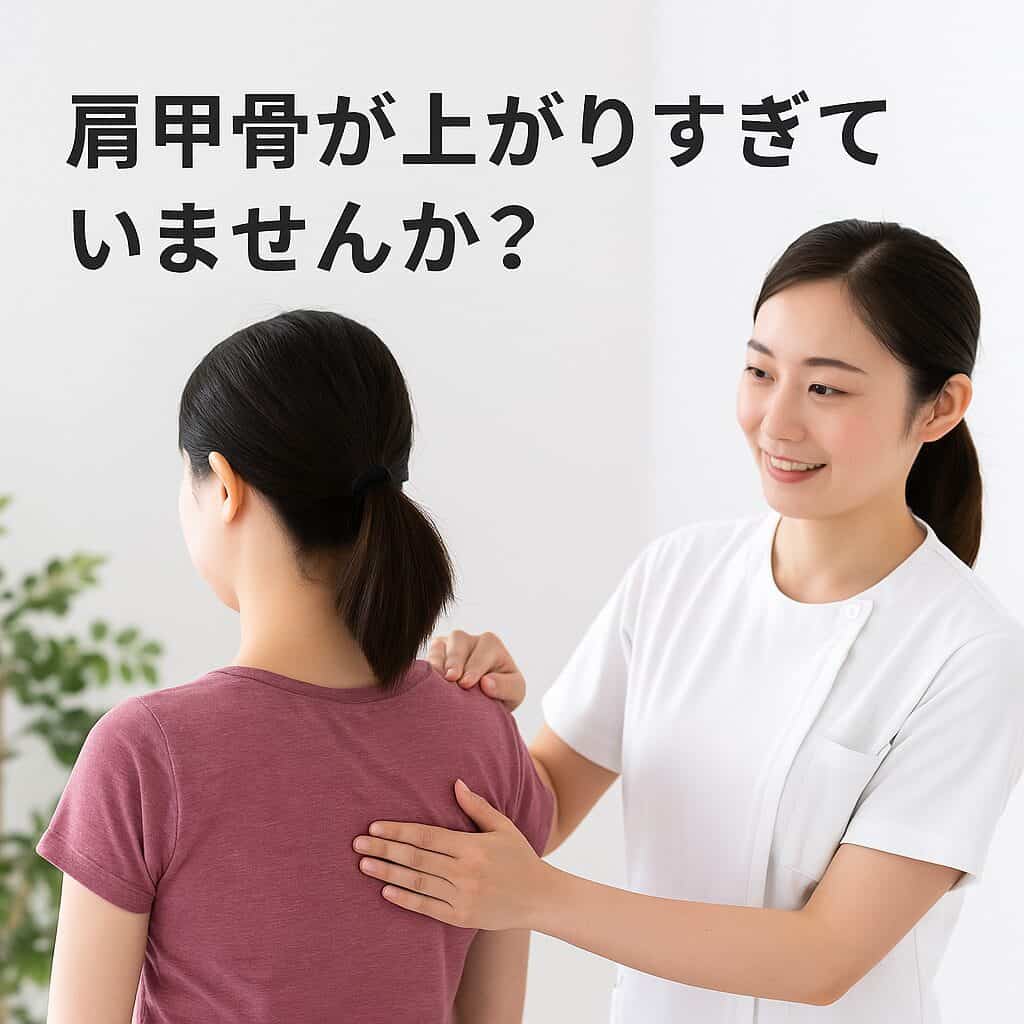 肩甲骨が上がりすぎる「挙上」と肩こり・頭痛の関係