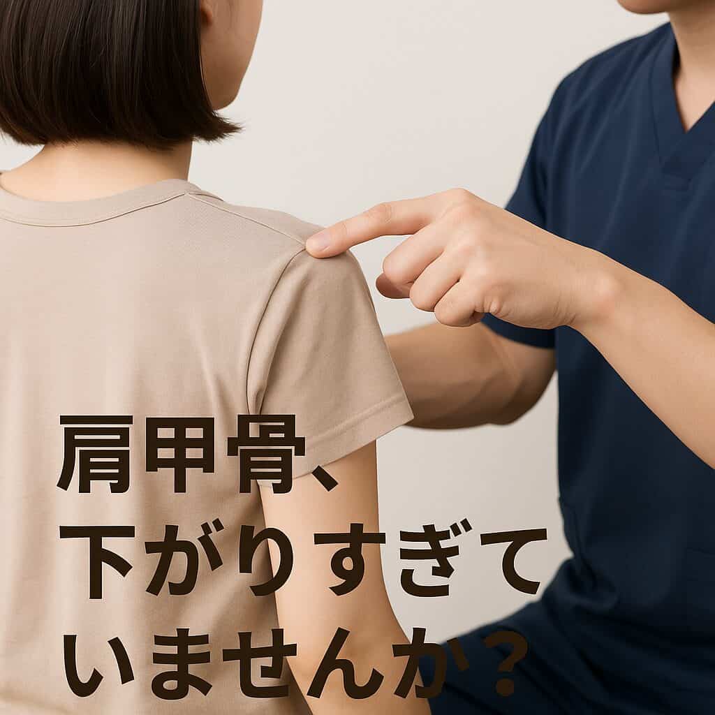 肩甲骨、下がりすぎていませんか？