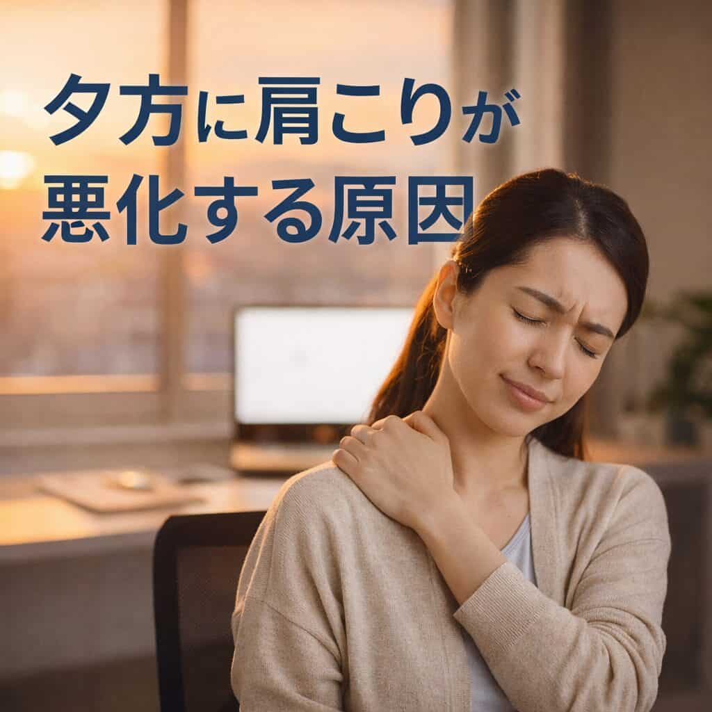 夕方に肩こりが悪化する原因|整体師が教える“疲れが溜まる仕組み”と対策