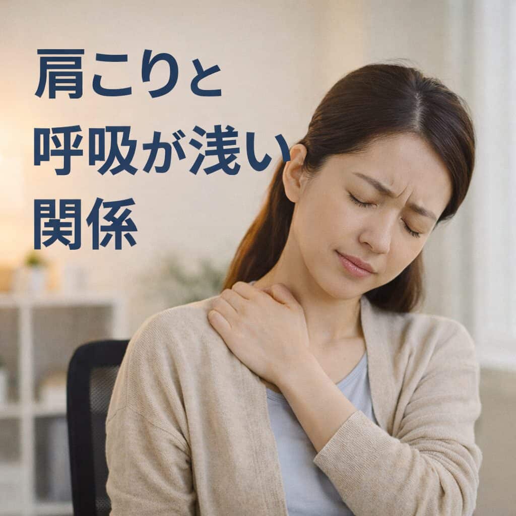 肩こりと呼吸が浅い関係|整体師が解説する体の仕組み