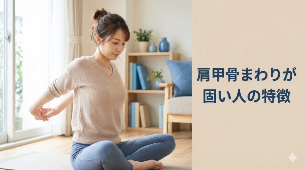 肩甲骨まわりが固い人の特徴|体のサインと改善のヒント