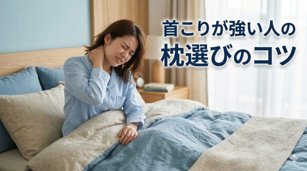首こりが強い人の枕選びのコツ|整体師が解説する高さと寝姿勢のポイント